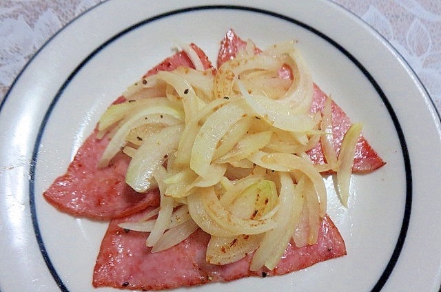 ハムと玉ねぎの温野菜サラダ