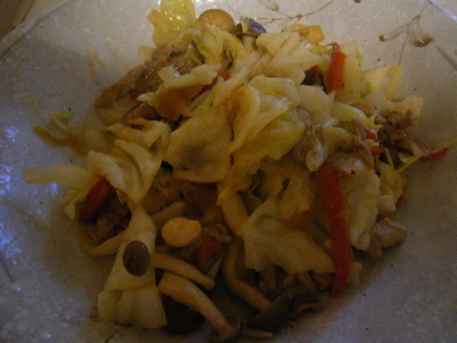 豚キャベツマヨ炒め