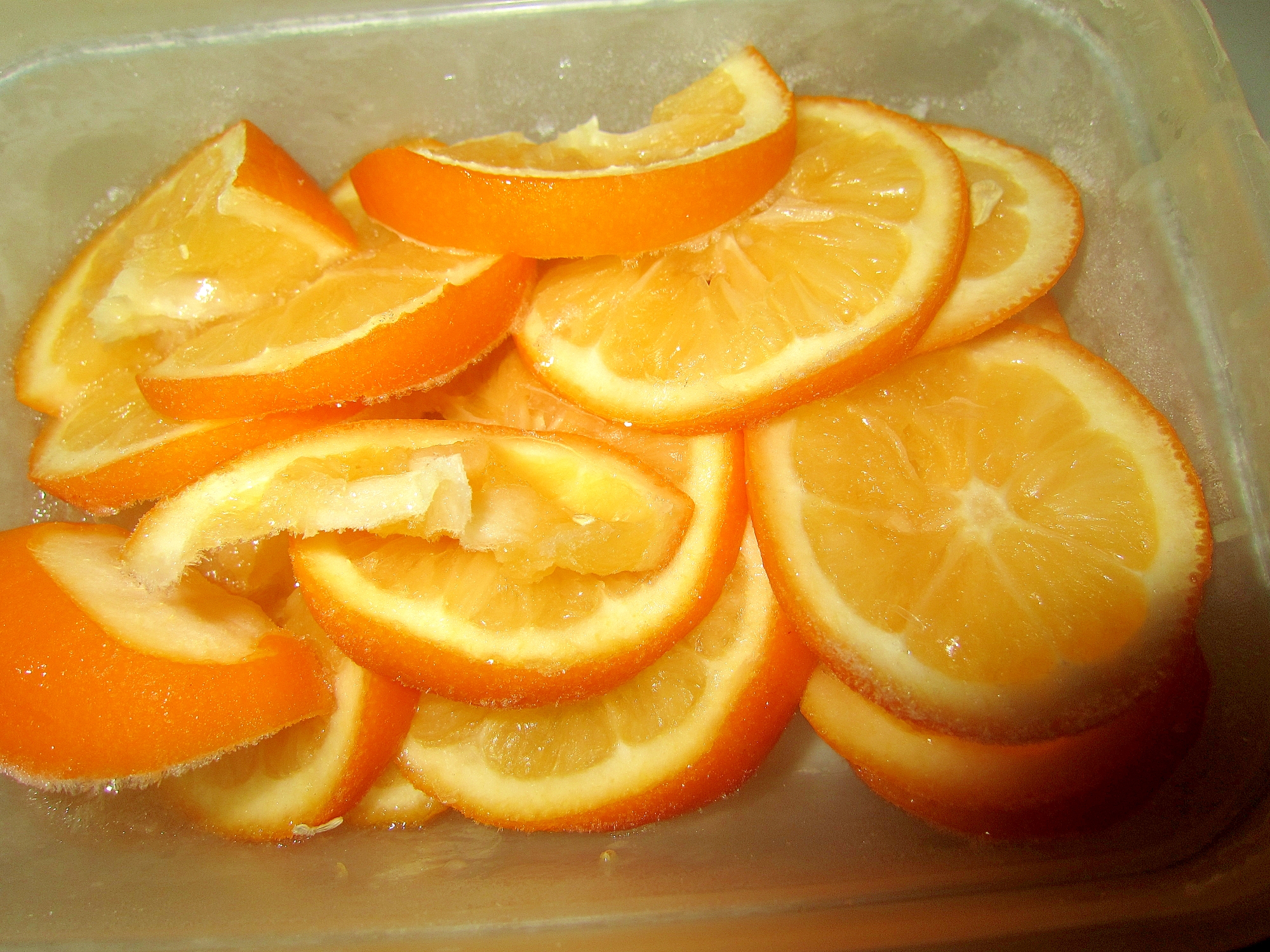 オレンジ檸檬の蜂蜜漬け
