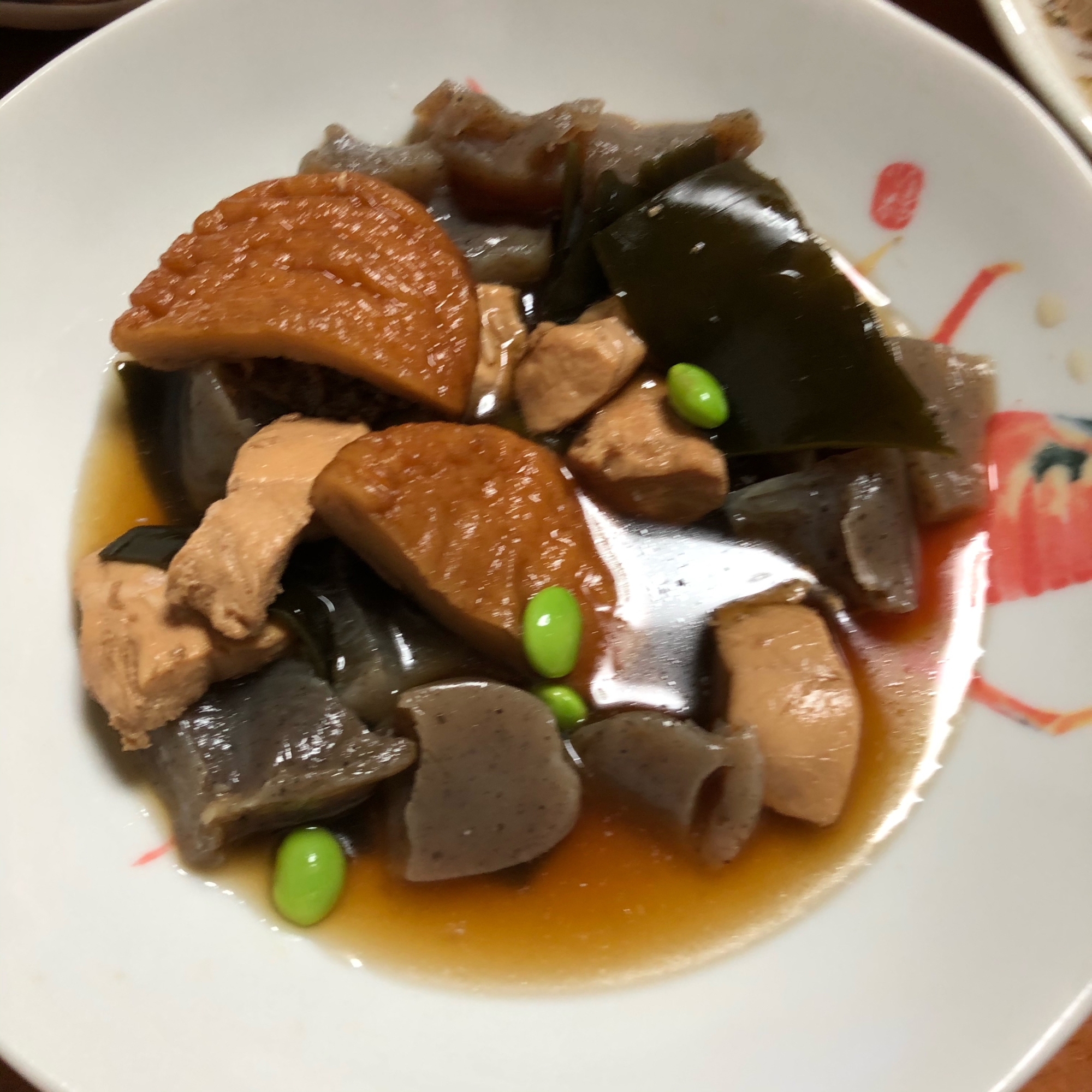 枝豆とさつま揚げの煮物