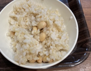 大豆と玄米のご飯！