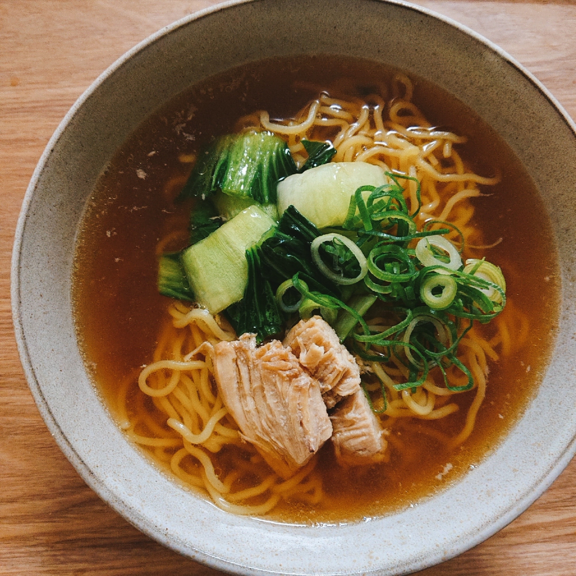 チャーシューの煮汁で作るラーメン