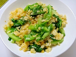 ５分でできる♪サラダ菜チャーハン