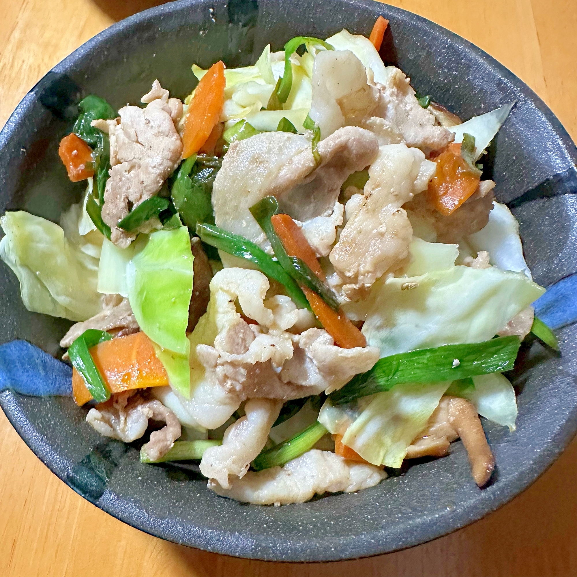 豚肉とキャベツのポン酢炒め⚘⠜*+