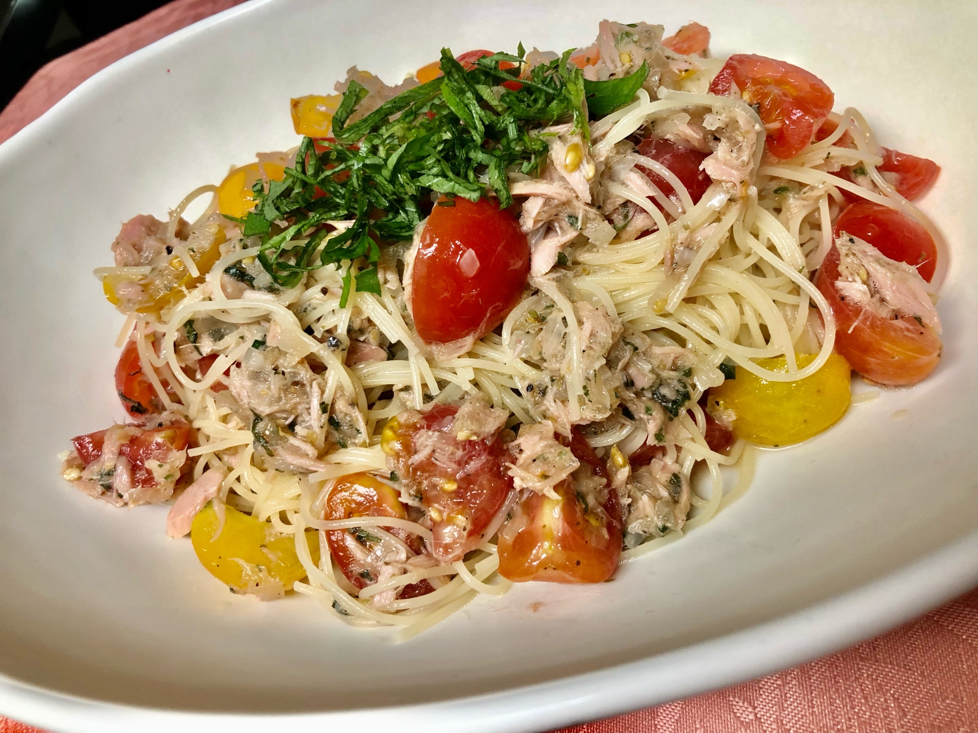 簡単 トマトとツナの和風冷製パスタ レシピ 作り方 By かよりんご姫娘 楽天レシピ 簡単 トマトとツナの和風冷製パスタ レシピ 作り方 By かよりんご姫娘 楽天レシピ