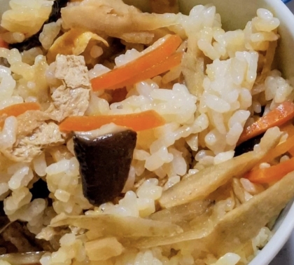 たけのこ♪もちもち炊き込みご飯