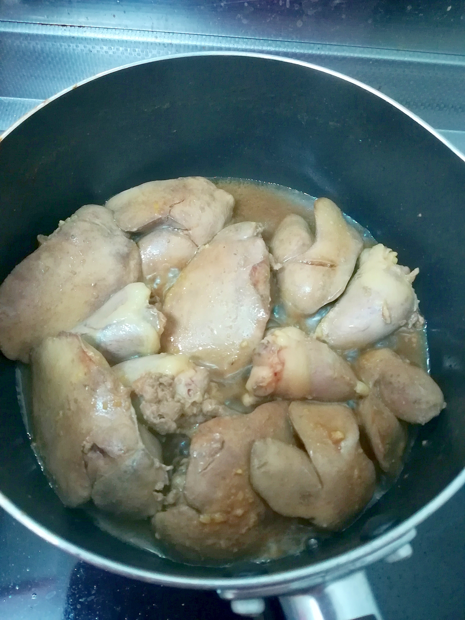 鉄分補給★簡単おつまみ★鶏の肝の生姜醤油煮