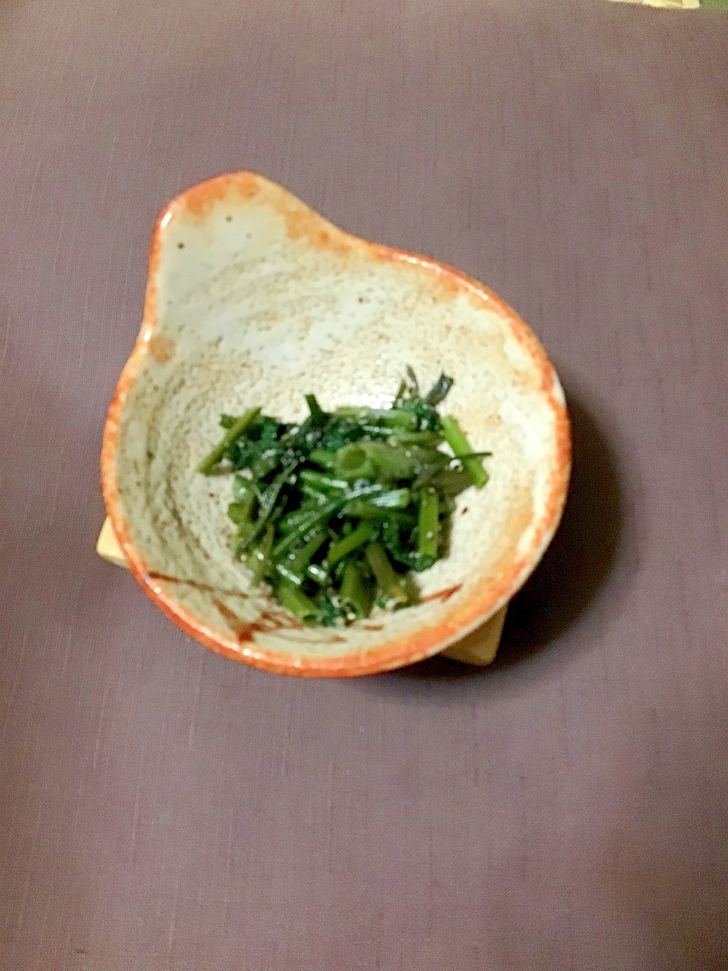 空心菜の胡麻和え。