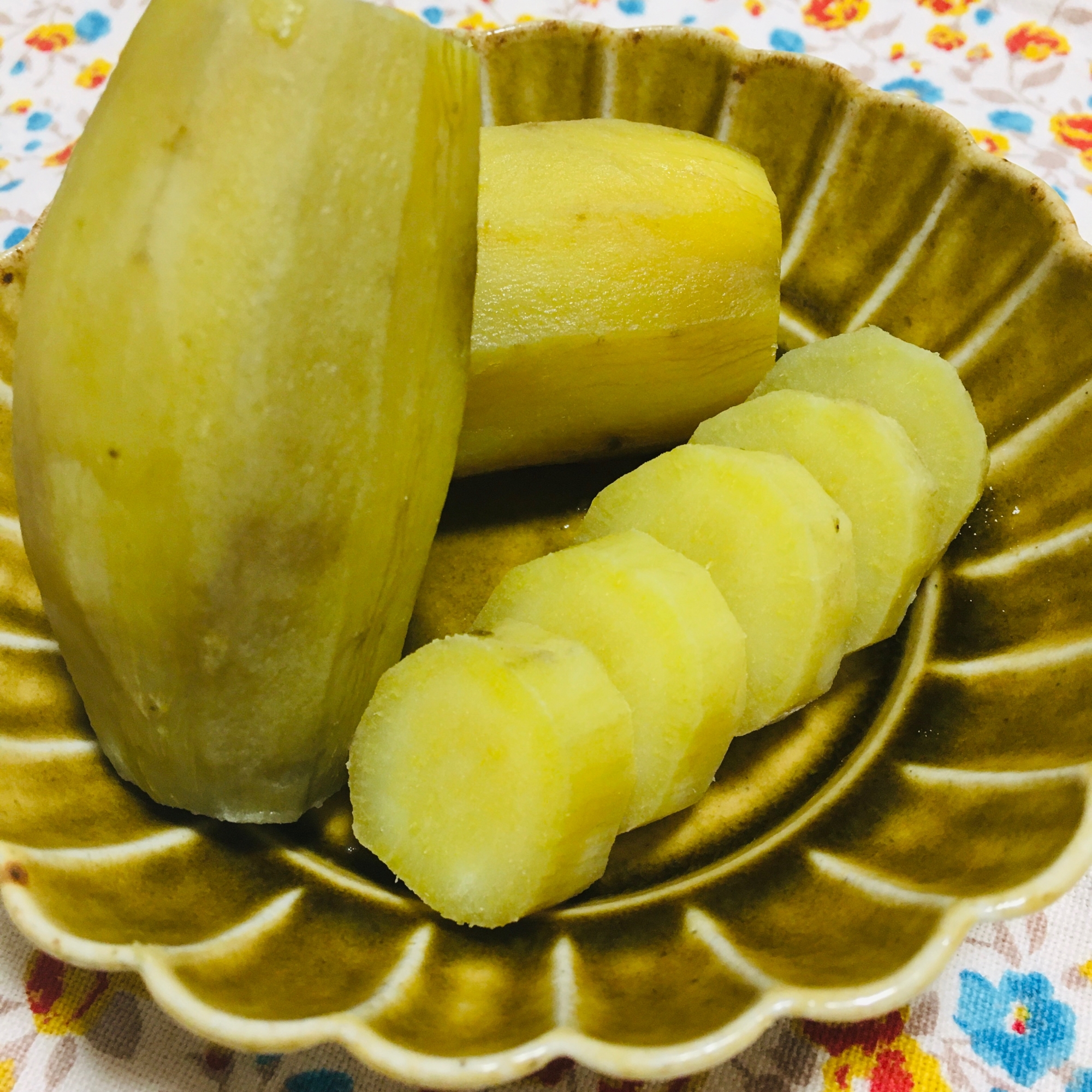 【離乳食初期から】炊飯器でさつまいも【掴み食べ】