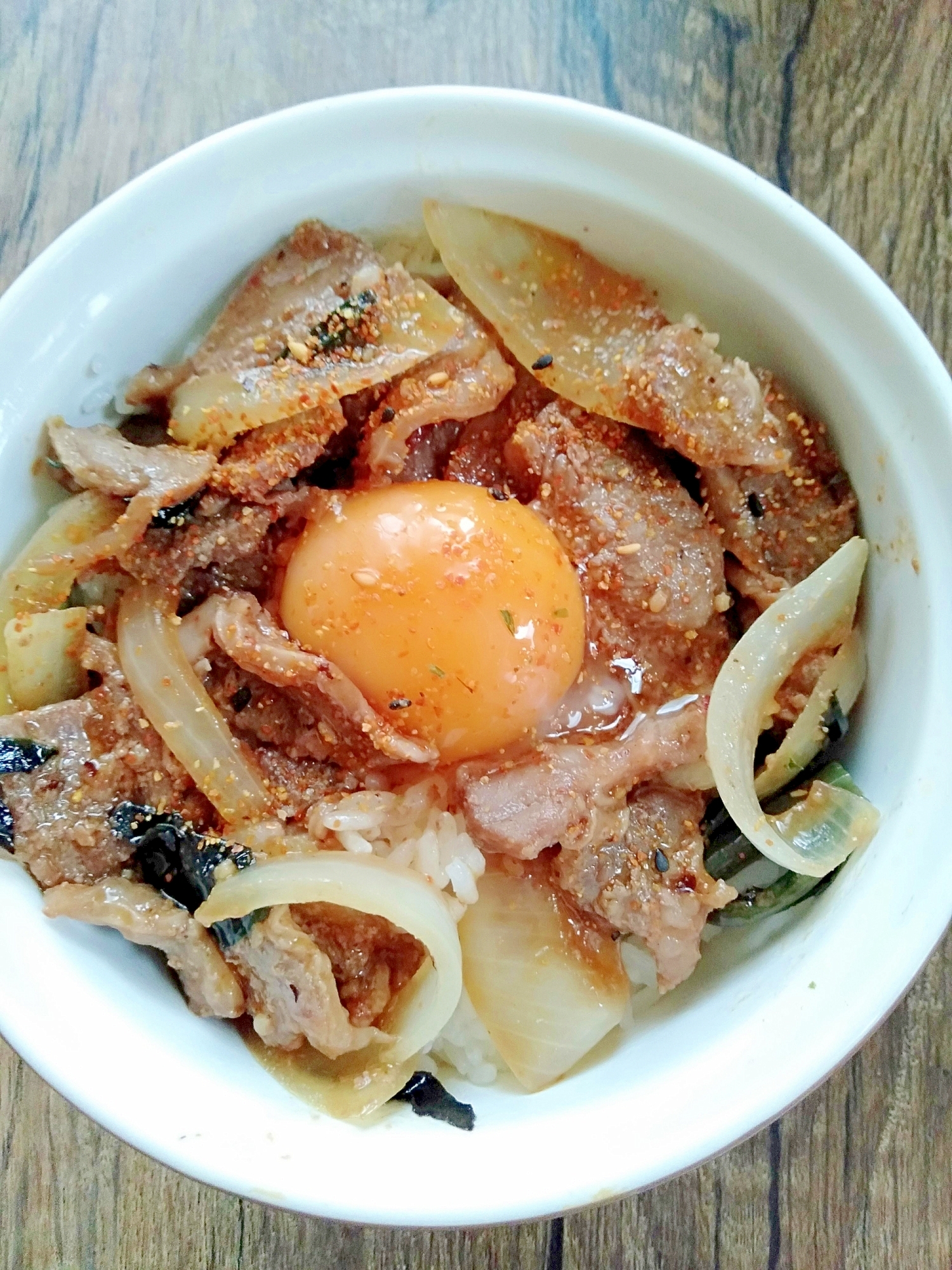 ハラミ丼♪　簡単スタミナ料理＾＾