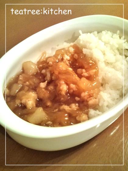 即席！鳥そぼろあんかけ丼