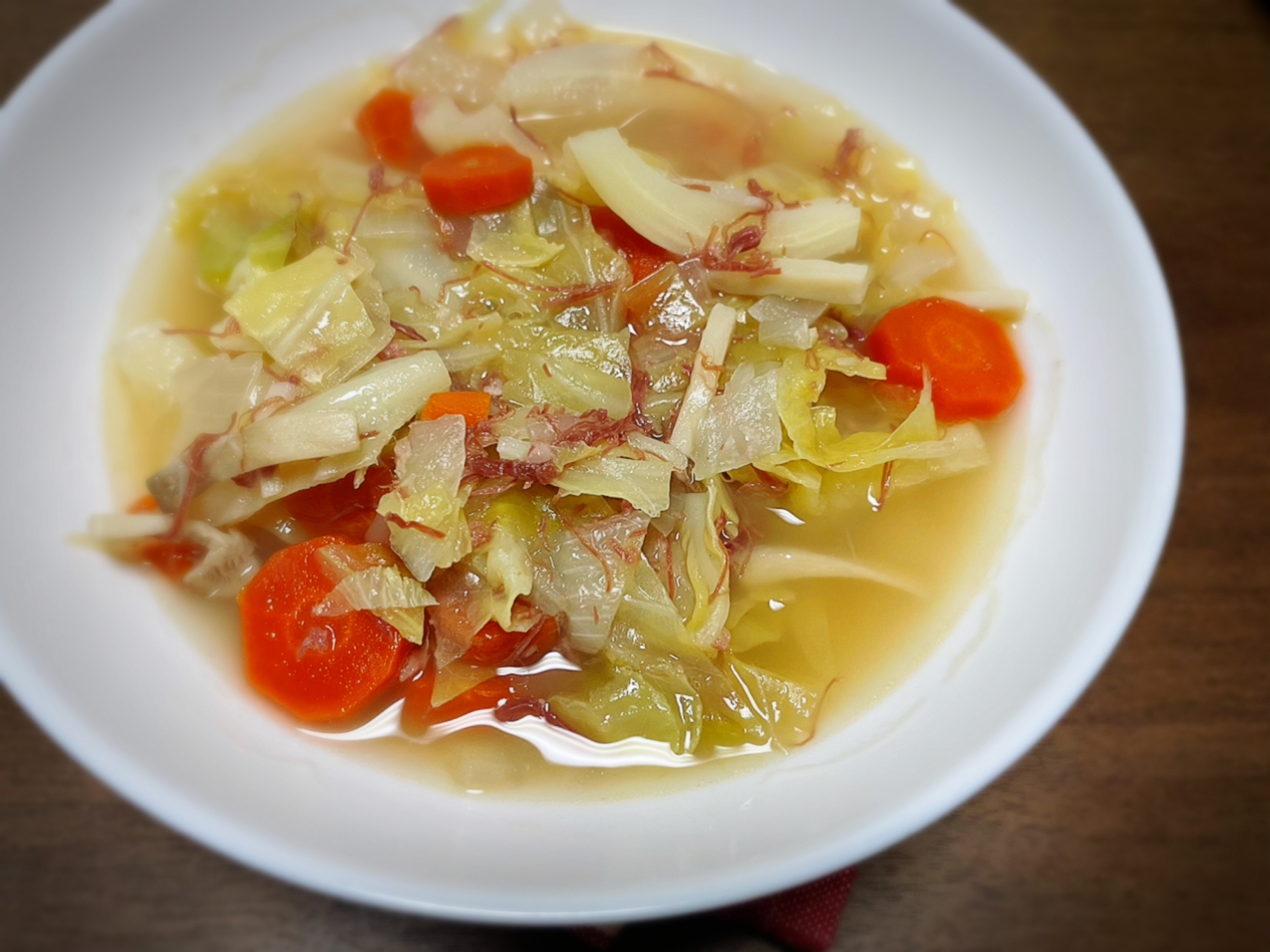 コンビーフ入り野菜スープ