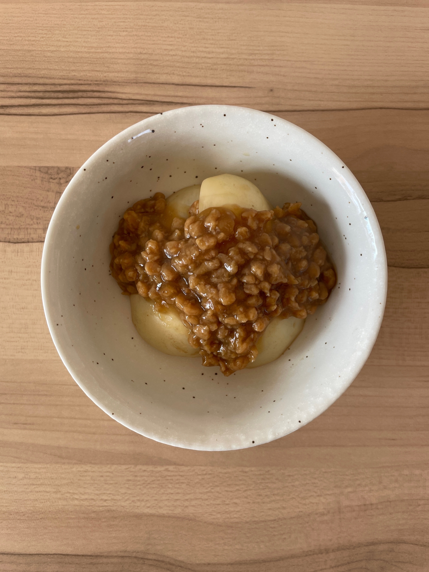 大豆ミートを使った、かぶのあんかけ煮