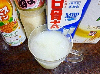 アイス♡甘酒カルピスパインミルク酒