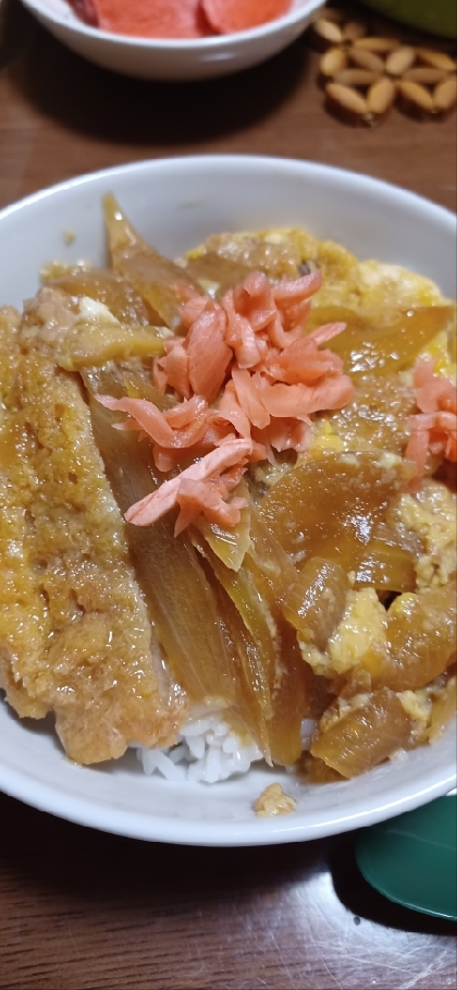 余ったとんかつでカツ丼