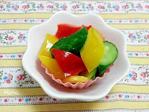 きゅうりとパプリカのサラダ レシピ 作り方 By Momo 楽天レシピ