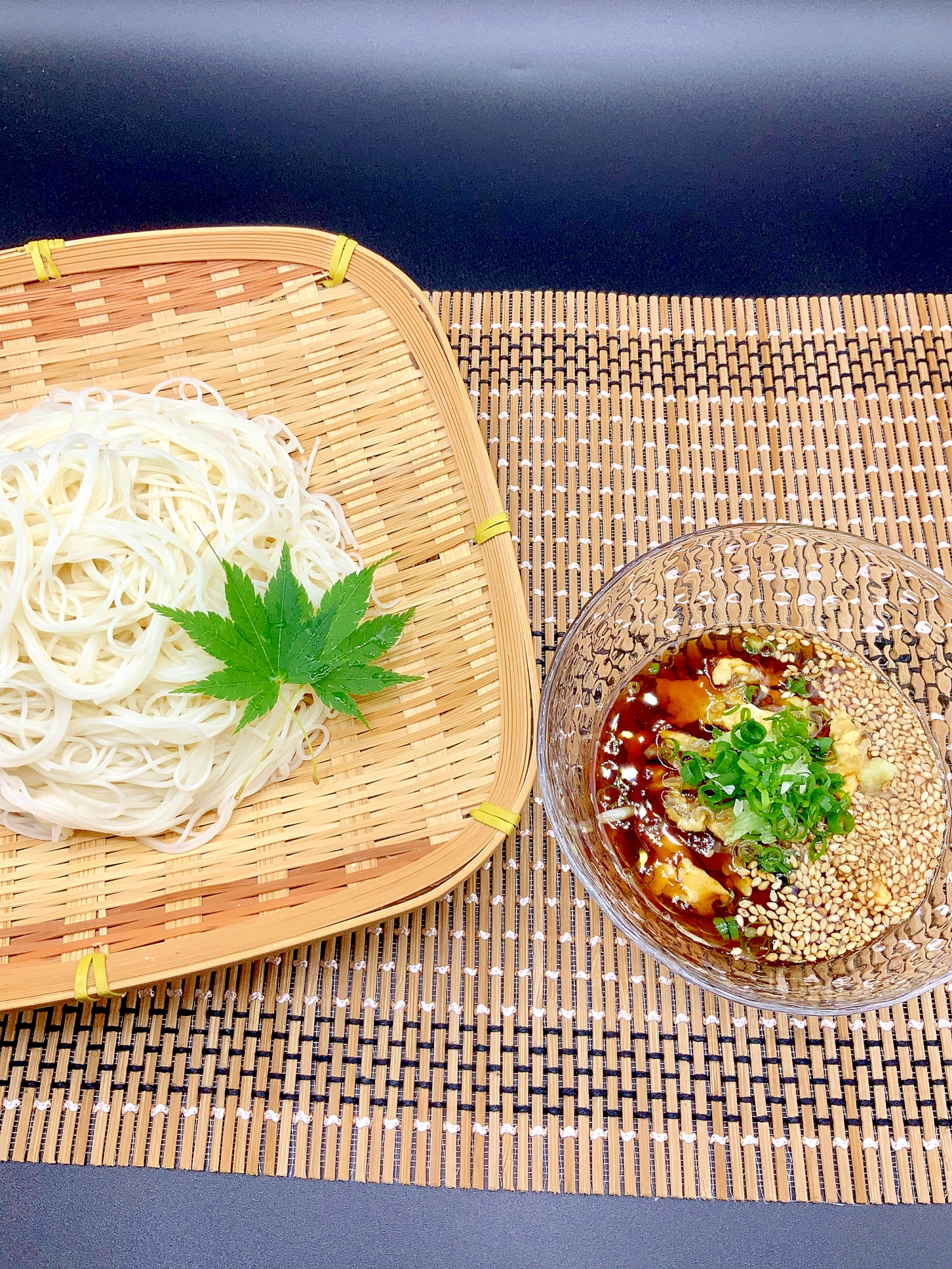 具沢山！ぶっこみつけダレで食べる素麺