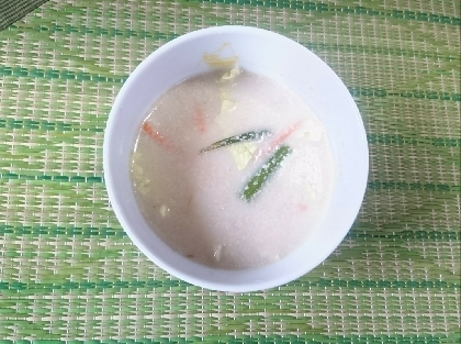 ひーじゃーまんちゃん(o^ O^)シ彡☆はいさい✨豆乳キムチ鍋✨栄養満点で美味しかったです✨リピにポチ✨✨これから雨が続くそうなので夜は鍋で美味しかったです✨