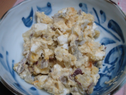 ゆで卵いれました。おいしかったです（^－^）／ウマウマ～。
ご飯のおかずになりますね。黄身のぶぶんがクリーミーになり、白身の食感がまたいいですね。ありがとうです
