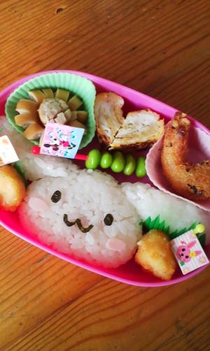 幼稚園に♪シナモンちゃんキャラ弁