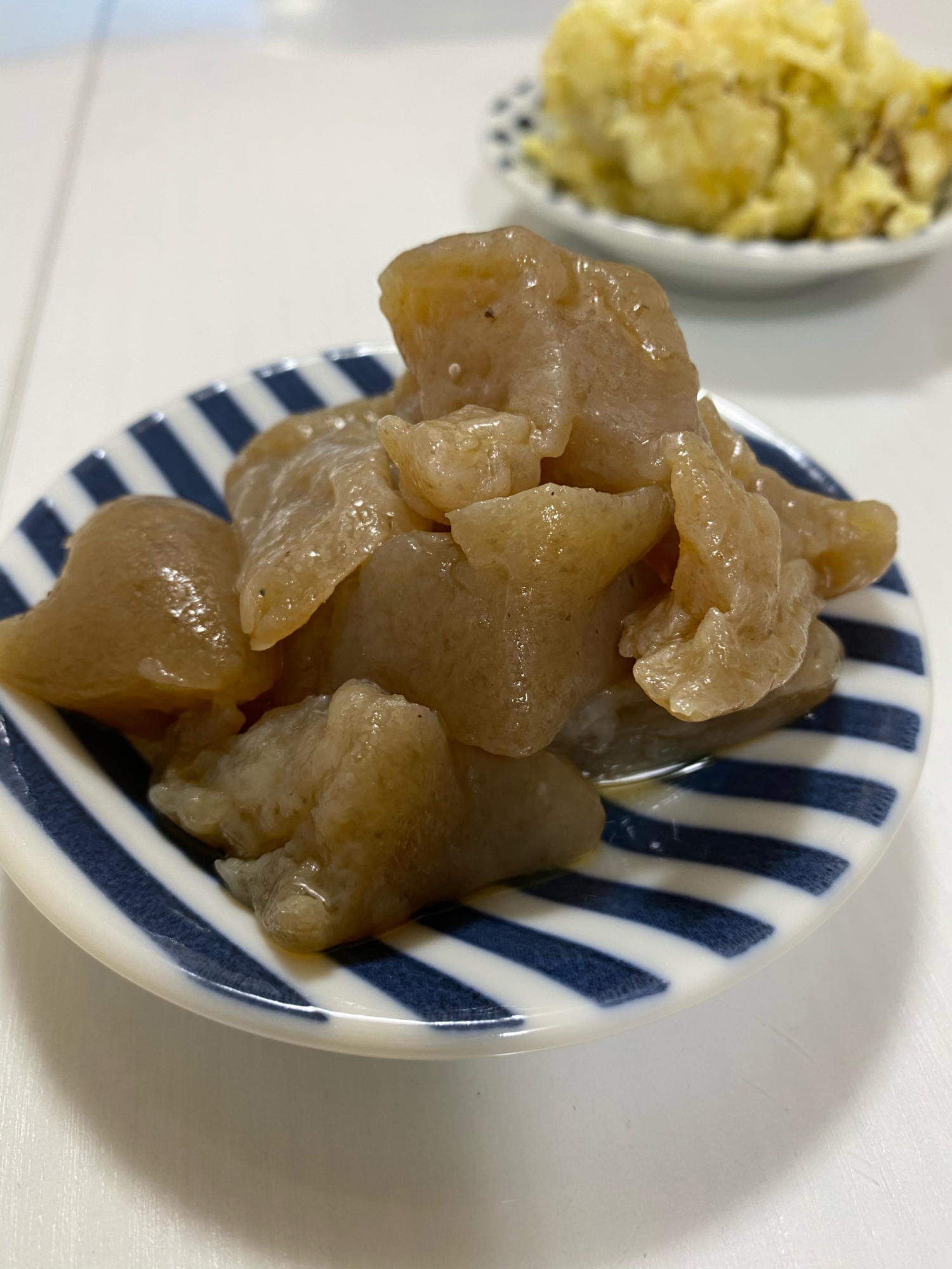 レンジでこんにゃくの煮物