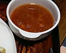 体ポカポカ、大豆とシナモンのスープ