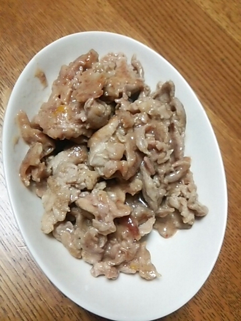 豚肉の焼き肉のタレ漬け焼き