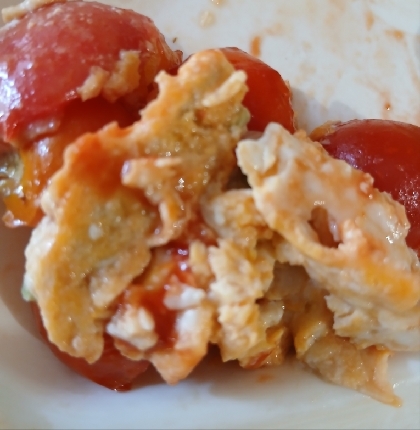 レンジでかんたん♪【トマトたまごサラダ】