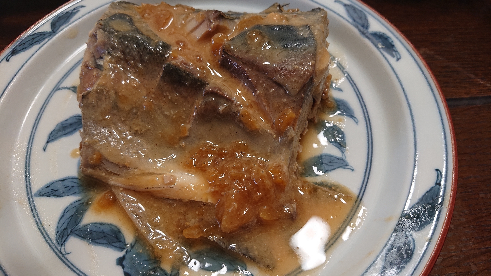 真鯖の柚子味噌煮