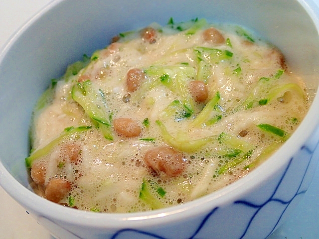 ゆずぽん酢で 生姜香るきゅーとろ納豆♬