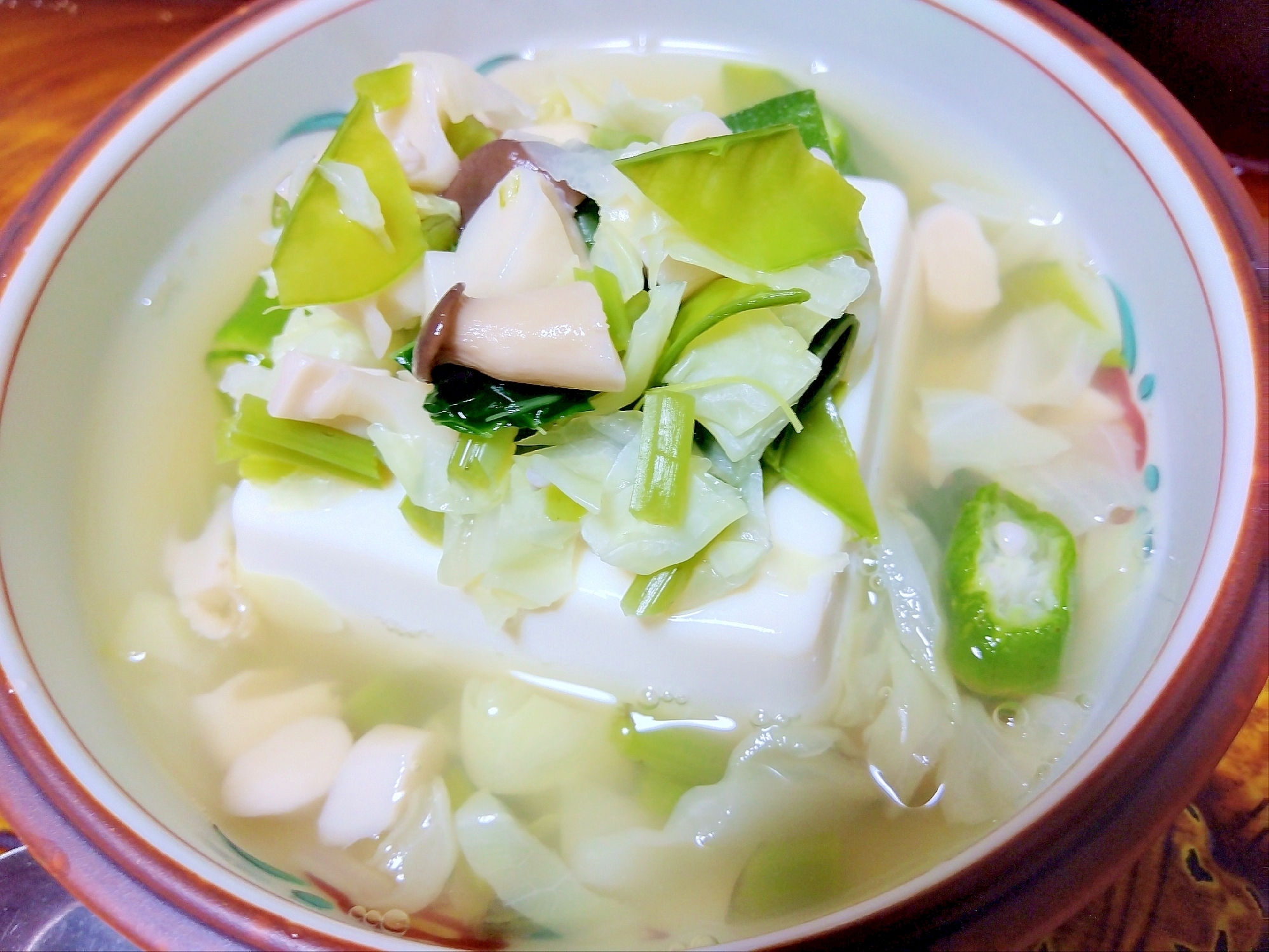 野菜たっぷり♡スープ豆腐