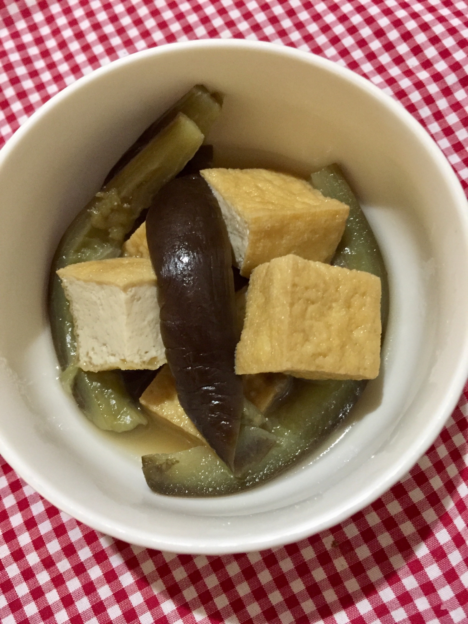 厚揚げと茄子のめんつゆ白だし煮☆おつまみにも★