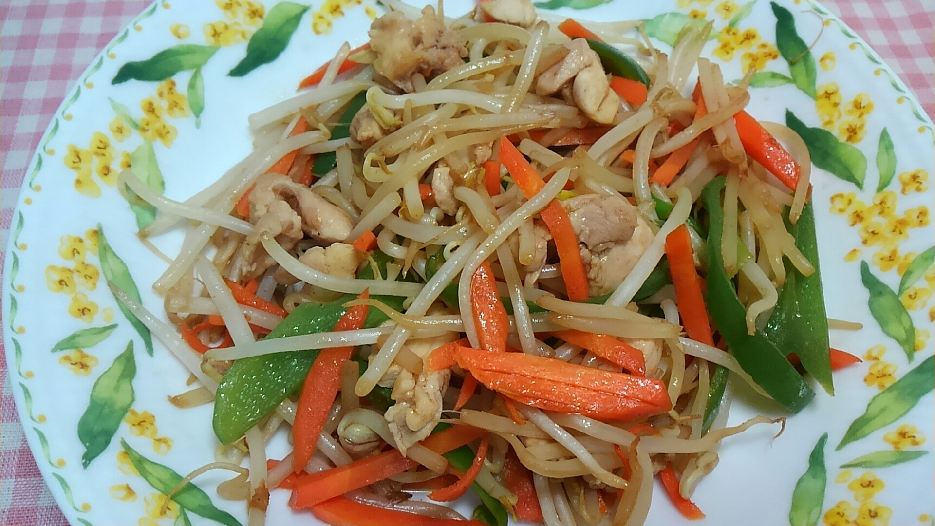 野菜と鶏肉の甜麺醤炒め☆