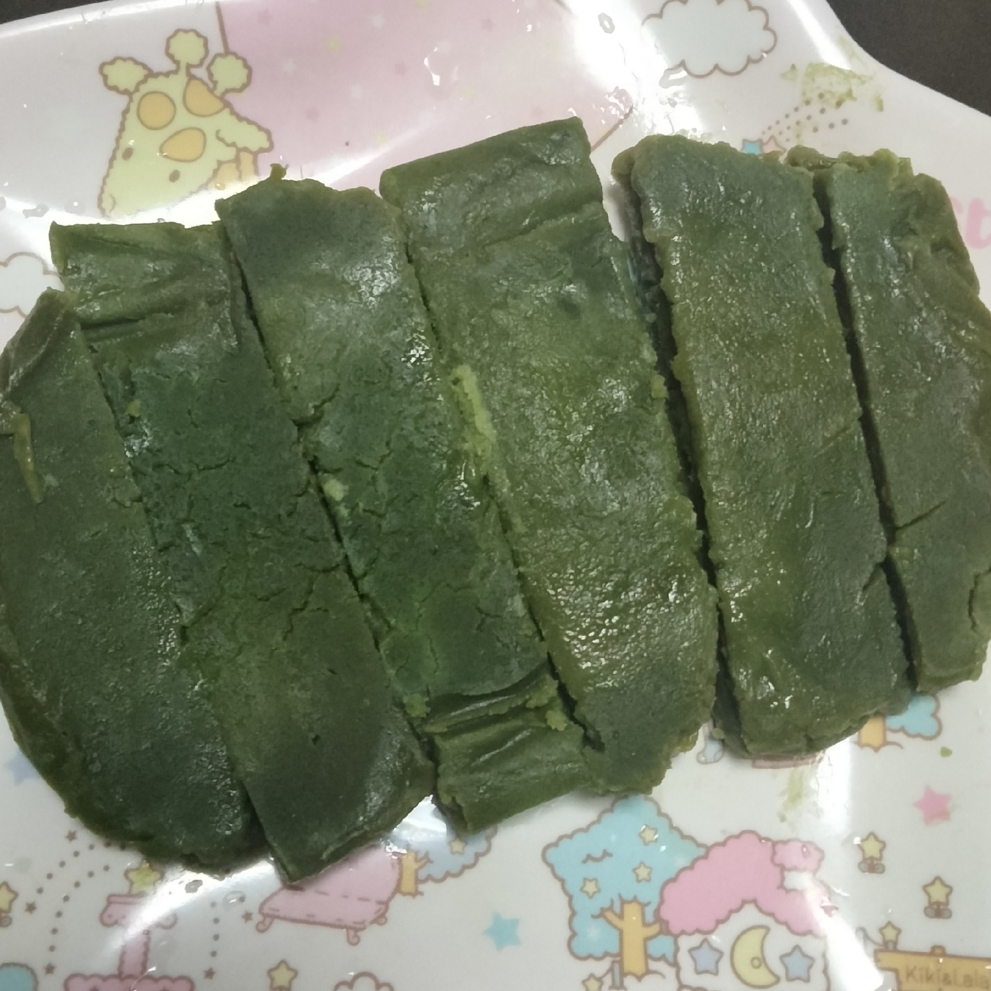 上新粉で抹茶ういろう