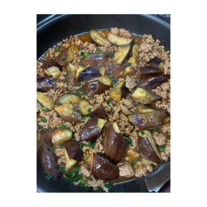 シンプルでめちゃ旨な味付け♡麻婆茄子！