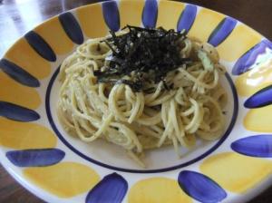 海苔の佃煮を使って♪　風変わり納豆パスタ！！