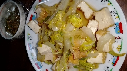 白菜と厚揚げの煮物