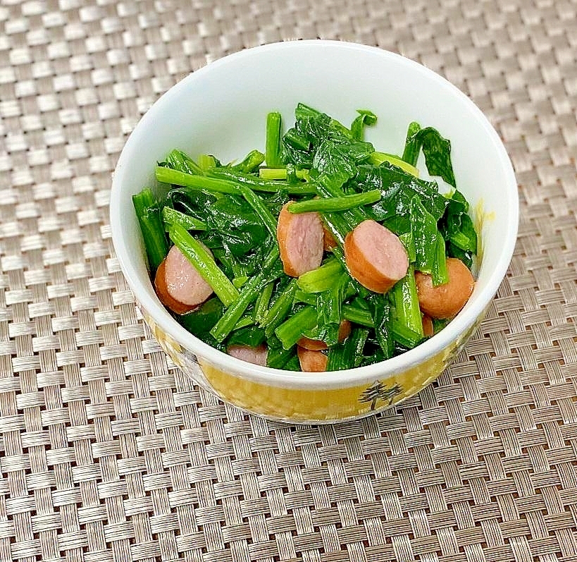 レンジでパパっとほうれん草ソテー