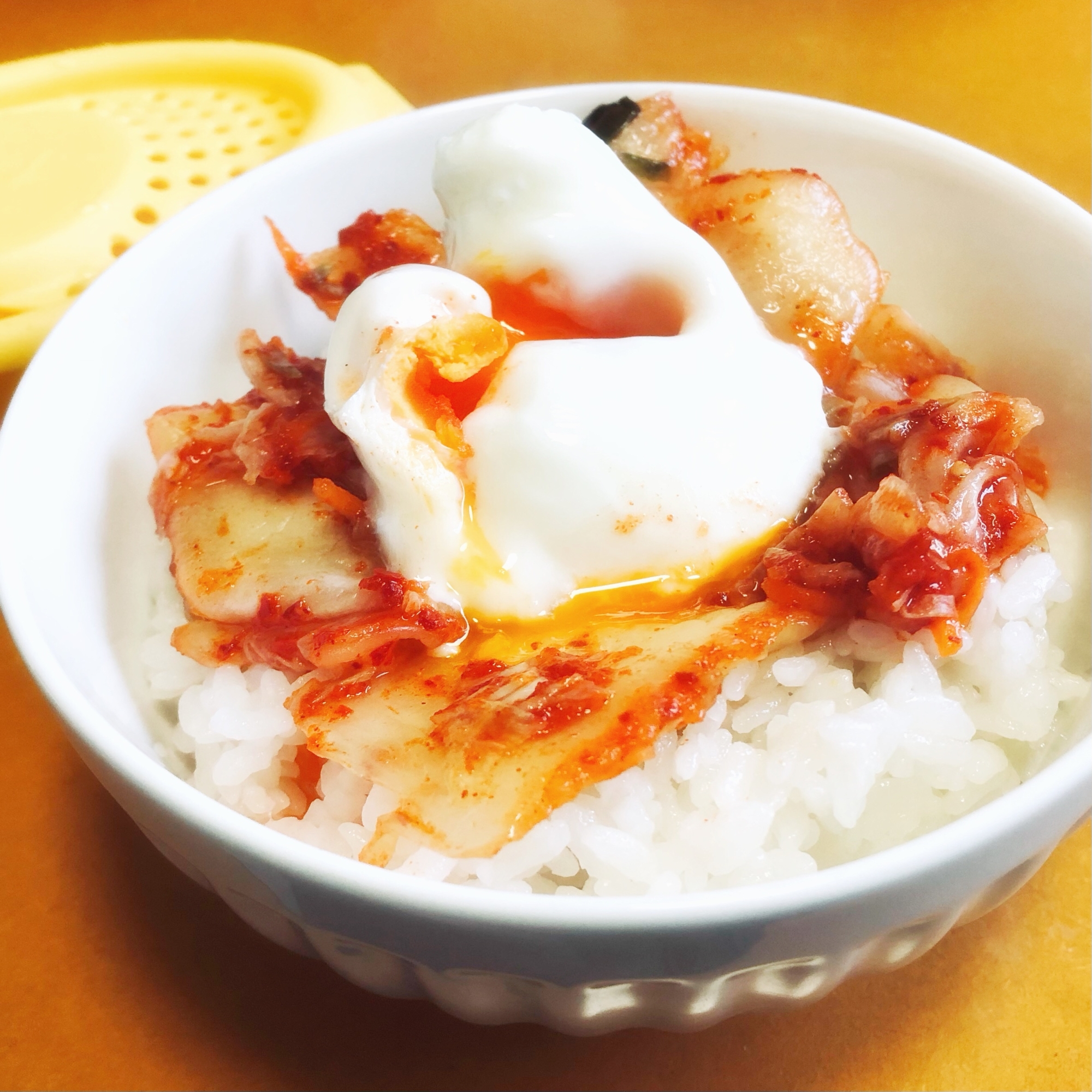 【1分】朝ごはん・小腹満たし飯・キムチ・卵かけご飯