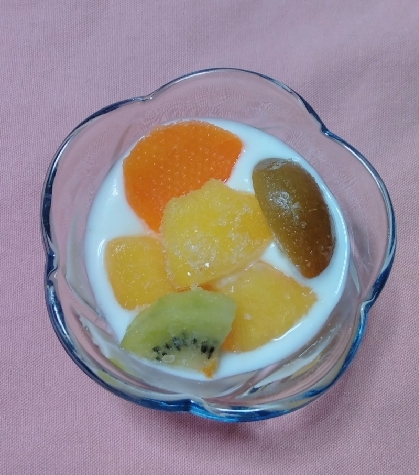 具だくさんフルーツヨーグルト♡