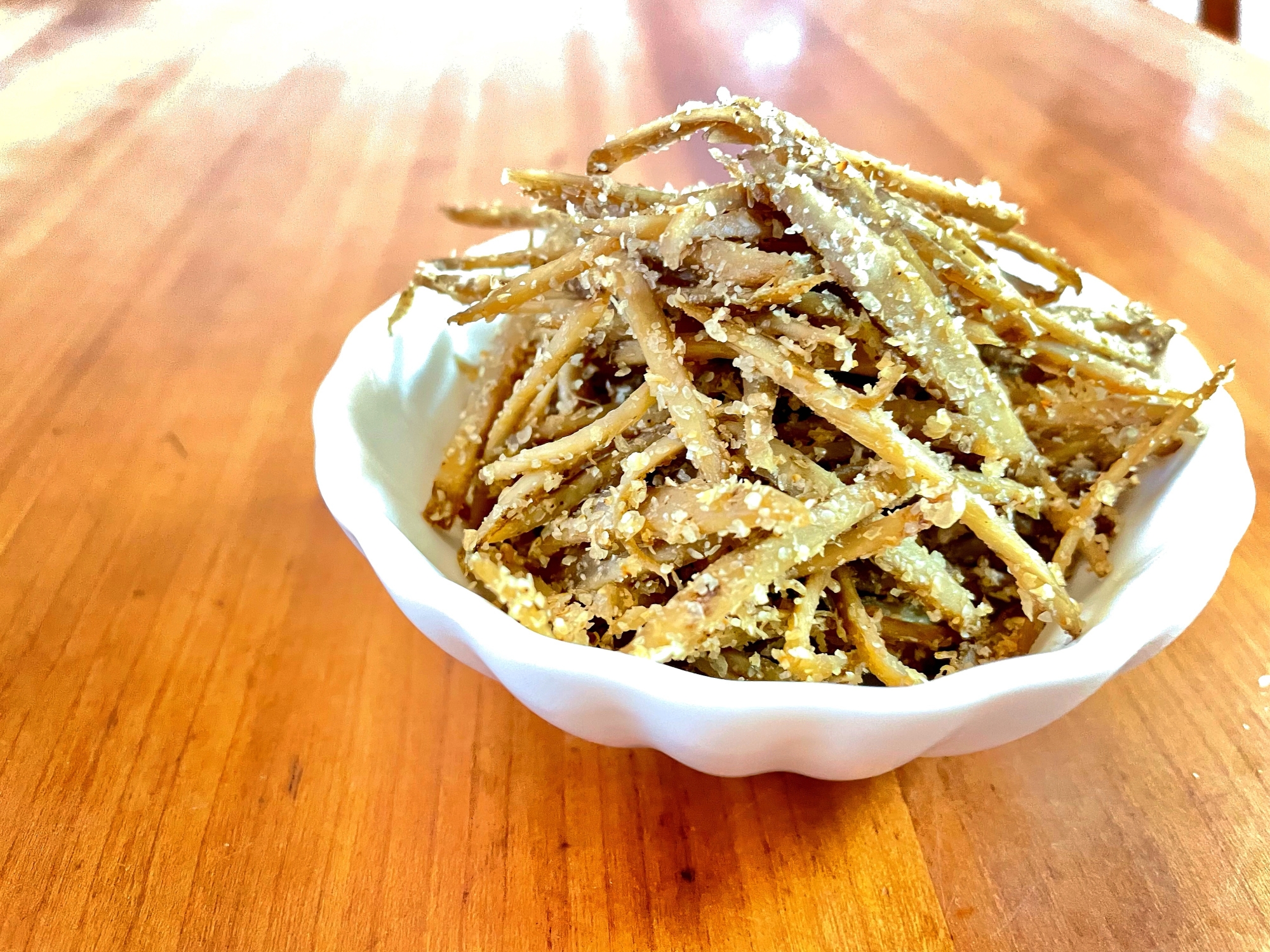 ごぼうのきんぴら(レンジで作る)