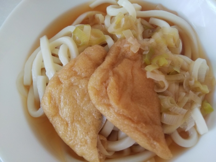 めんつゆでつくる●きつねうどん