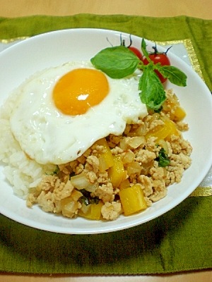 味付け簡単◆ガパオライス◆スイートチリソース使用!