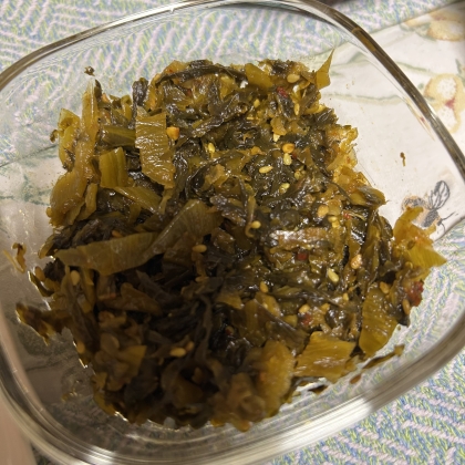 ご飯のお供に！高菜漬けで高菜の油炒め