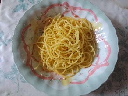 白だしが決め手！たらこパスタ