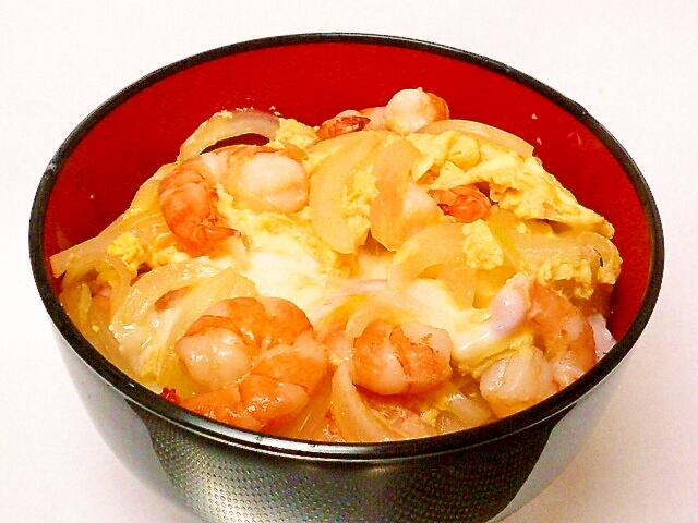 えび玉丼 レシピ 作り方 By ぽんぽんぷー 楽天レシピ