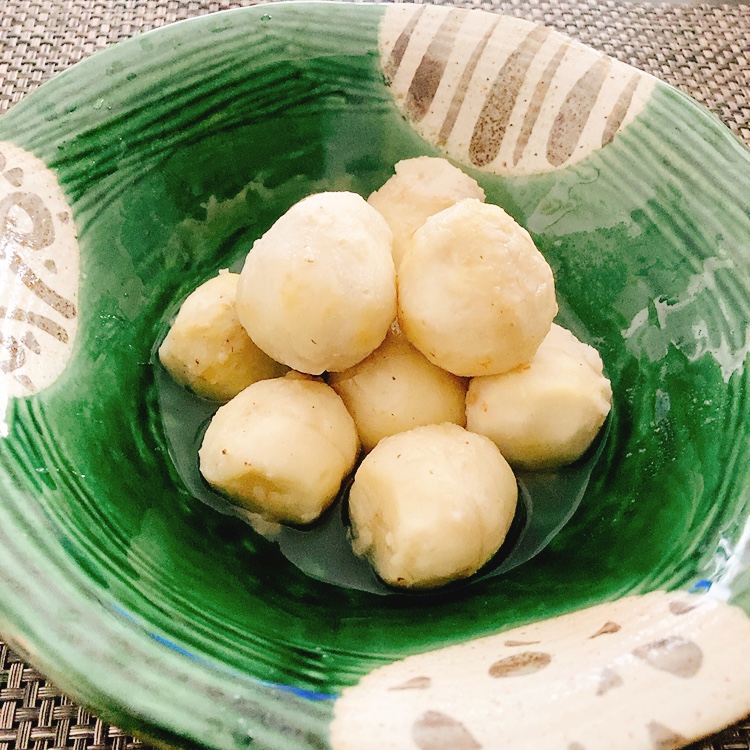 レンジで、里芋の白だし煮