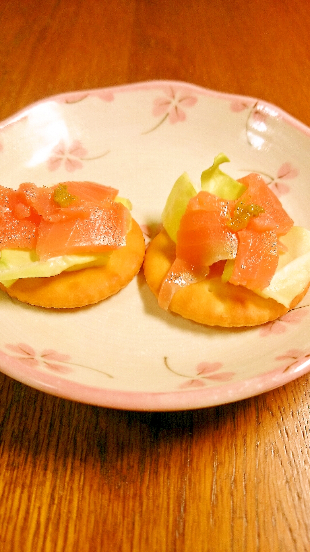 スモークサーモンとキャベツのおつまみ