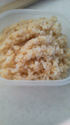 初めて玄米ご飯を炊きました
食べやすかったです＾＾