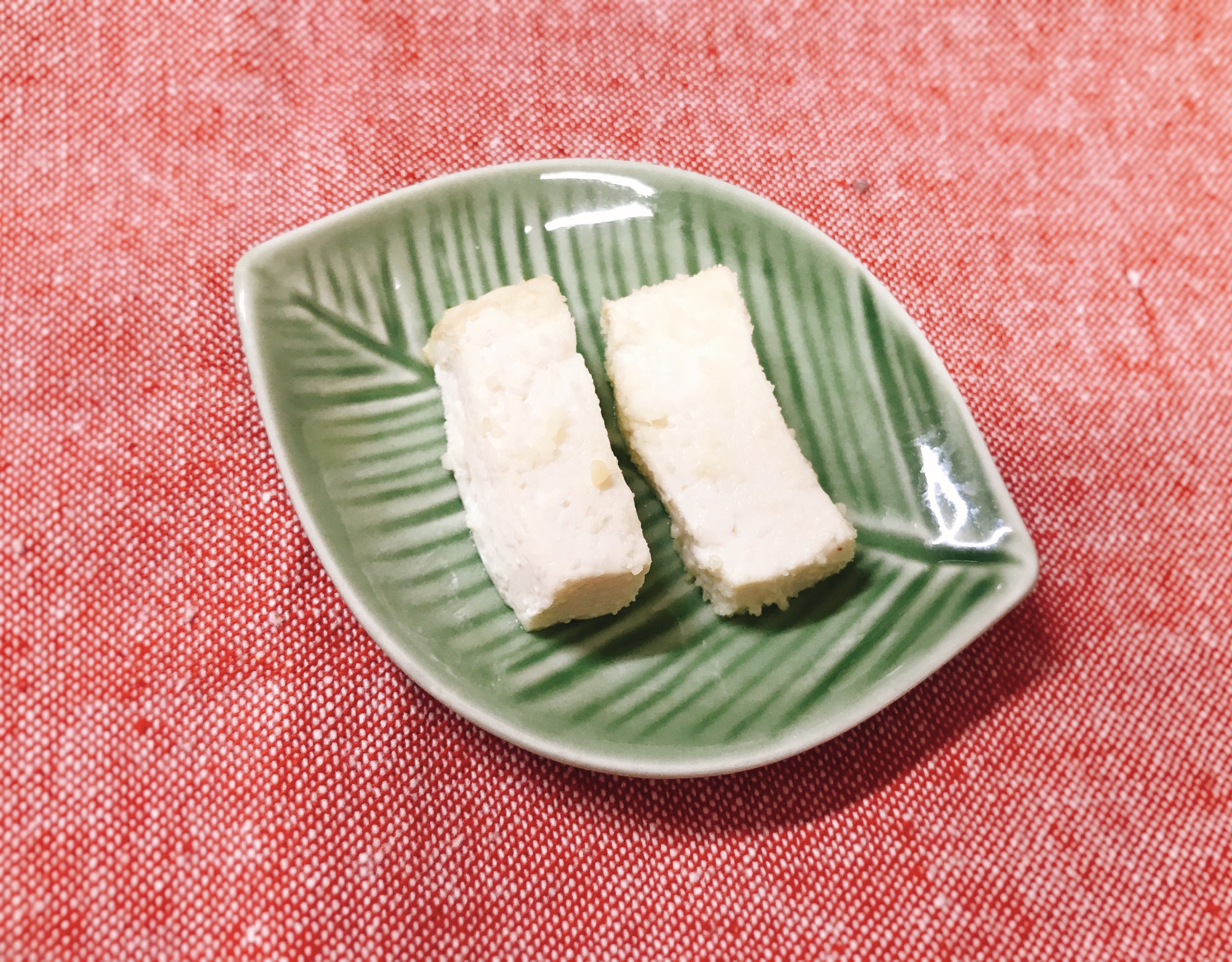 【離乳食後期】トースターで木綿豆腐の粉チーズ焼き